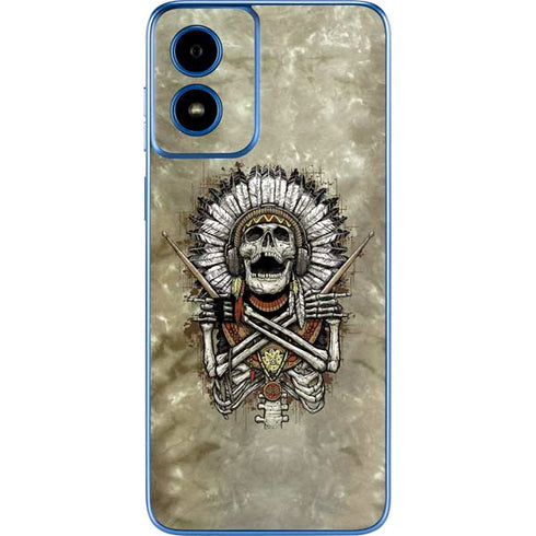 Liquid Blue Tribal Beats Moto G Play 4G (2024) Skin