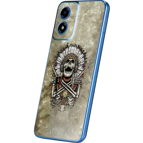 Liquid Blue Tribal Beats Moto G Play 4G (2024) Skin