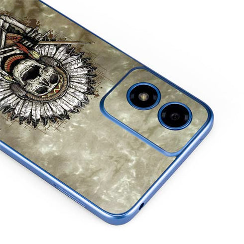 Liquid Blue Tribal Beats Moto G Play 4G (2024) Skin