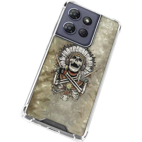 Liquid Blue Tribal Beats Moto G Power 5G (2025) Clear Case