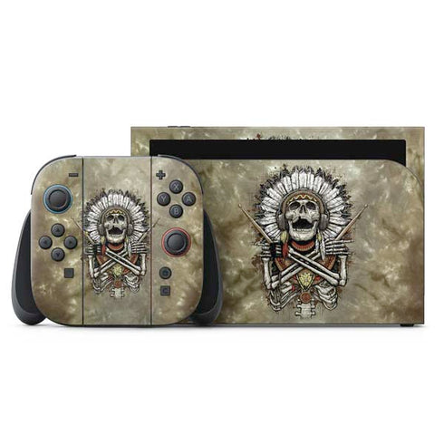 Liquid Blue Tribal Beats Nintendo Switch 2 (2025) with Joy-Con Skin