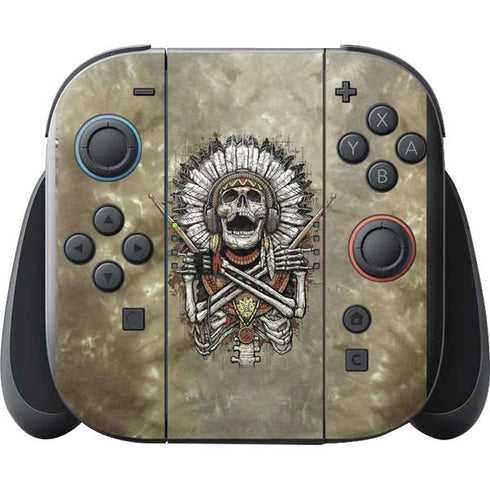 Liquid Blue Tribal Beats Nintendo Switch 2 (2025) with Joy-Con Skin