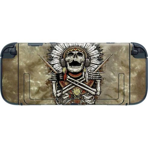 Liquid Blue Tribal Beats Nintendo Switch 2 (2025) with Joy-Con Skin