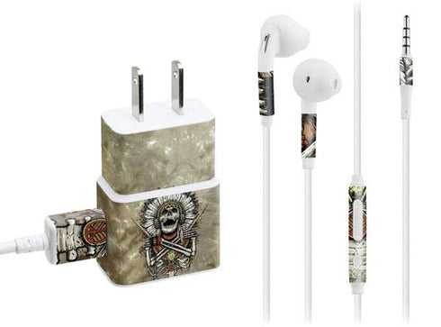 Liquid Blue Tribal Beats Phone Charger Skin