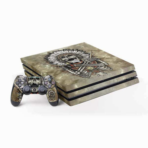 Liquid Blue Tribal Beats PS4 Pro Bundle Skin