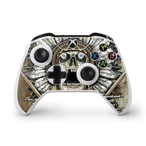 Liquid Blue Tribal Beats Xbox One S Controller Skin