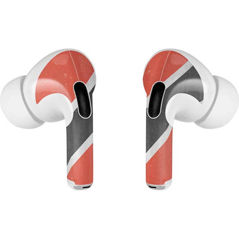 Trinidad and Tobagao Flag Distressed AirPods Skins