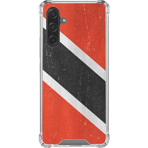 Trinidad and Tobagao Flag Distressed Galaxy A17 Clear Case