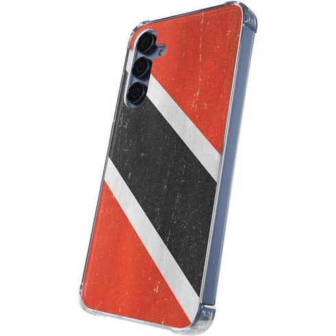 Trinidad and Tobagao Flag Distressed Galaxy A35 5G Clear Case