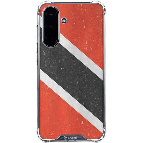 Trinidad and Tobagao Flag Distressed Galaxy A36 5G Clear Case