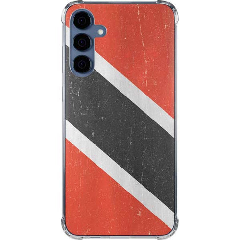 Trinidad and Tobagao Flag Distressed Galaxy A55 5G Clear Case