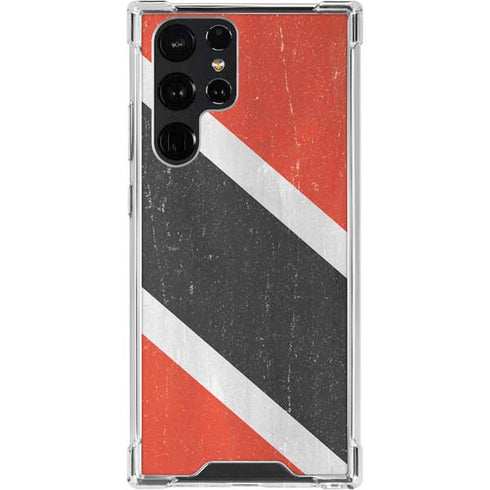 Trinidad and Tobagao Flag Distressed Galaxy S23 Ultra Clear Case