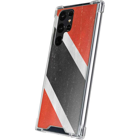 Trinidad and Tobagao Flag Distressed Galaxy S23 Ultra Clear Case