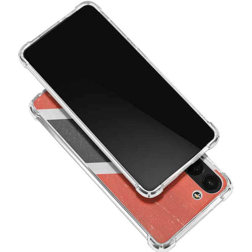 Trinidad and Tobagao Flag Distressed Galaxy S24 FE Clear Case