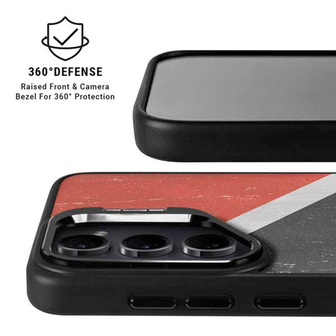 Trinidad and Tobagao Flag Distressed Galaxy S24 FE Kickstand Case