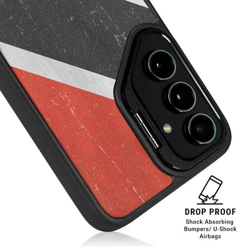 Trinidad and Tobagao Flag Distressed Galaxy S25 Plus Kickstand Case