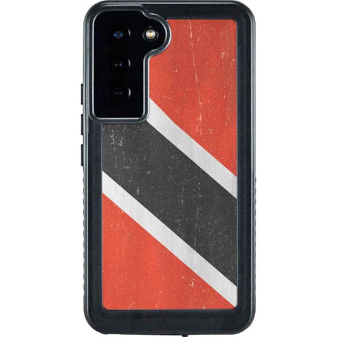Trinidad and Tobagao Flag Distressed Galaxy S24 Plus Waterproof Case