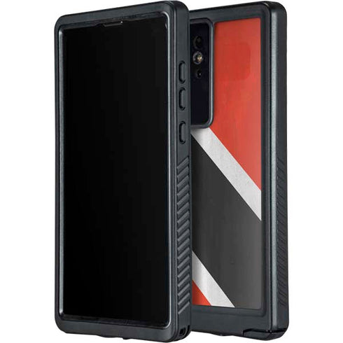 Trinidad and Tobagao Flag Distressed Galaxy S24 Ultra Waterproof Case