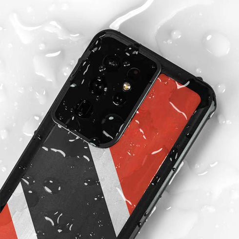 Trinidad and Tobagao Flag Distressed Galaxy S24 Ultra Waterproof Case