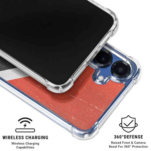Trinidad and Tobagao Flag Distressed Galaxy S25 Clear Case
