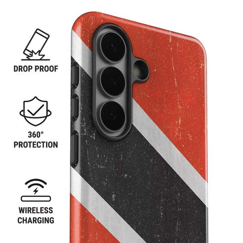 Trinidad and Tobagao Flag Distressed Galaxy S26 Impact Case