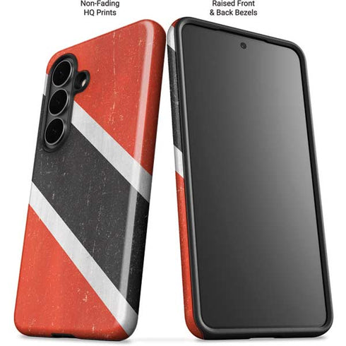 Trinidad and Tobagao Flag Distressed Galaxy S26 Impact Case