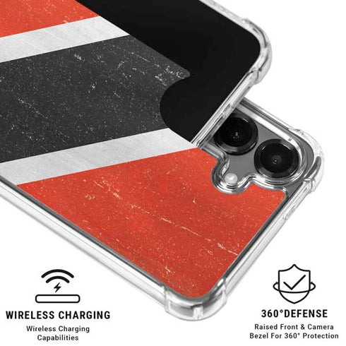 Trinidad and Tobagao Flag Distressed Galaxy S26 Plus Clear Case