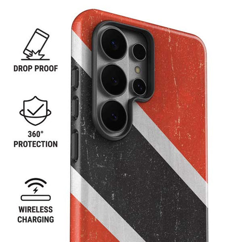 Trinidad and Tobagao Flag Distressed Galaxy S26 Ultra Impact Case