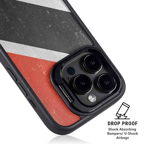 Trinidad and Tobagao Flag Distressed iPhone 14 Pro Max Kickstand Case