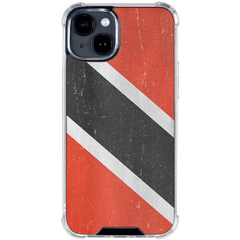 Trinidad and Tobagao Flag Distressed iPhone 15 Clear Case