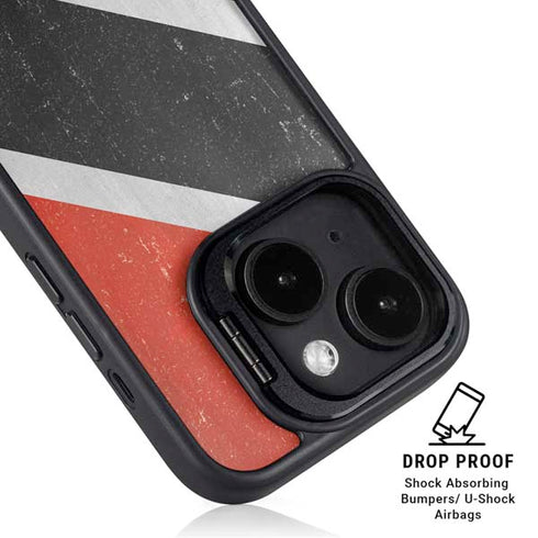 Trinidad and Tobagao Flag Distressed iPhone 15 Plus Kickstand Case