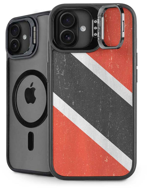 Trinidad and Tobagao Flag Distressed iPhone 16 Kickstand Case