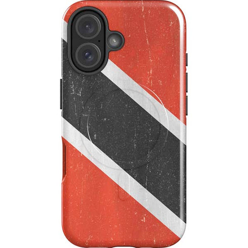 Trinidad and Tobagao Flag Distressed iPhone 16 Magsafe Impact Case