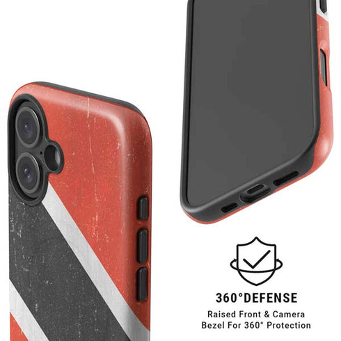Trinidad and Tobagao Flag Distressed iPhone 16 Plus Magsafe Impact Case