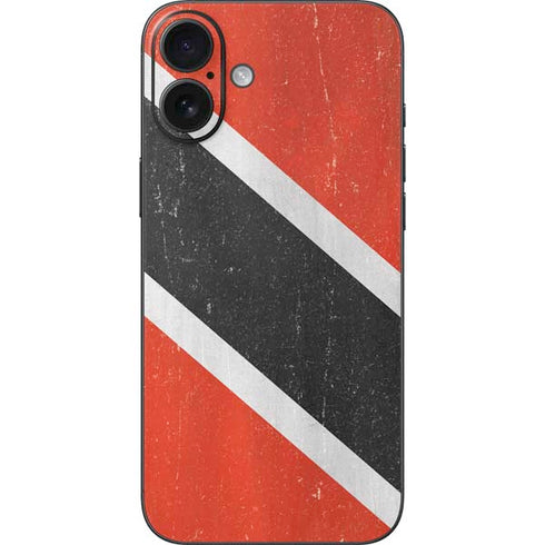 Trinidad and Tobagao Flag Distressed iPhone 16 Plus Skin