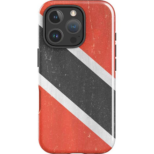 Trinidad and Tobagao Flag Distressed iPhone 16 Pro Impact Case