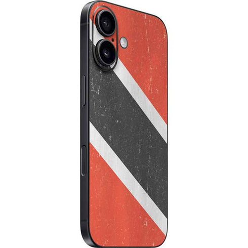 Trinidad and Tobagao Flag Distressed iPhone 16 Skin