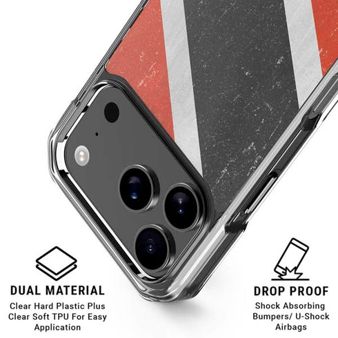 Trinidad and Tobagao Flag Distressed iPhone 18 Pro Clear Case