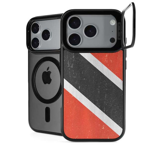 Trinidad and Tobagao Flag Distressed iPhone 18 Pro Kickstand Case