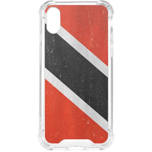 Trinidad and Tobagao Flag Distressed iPhone XS Clear Case