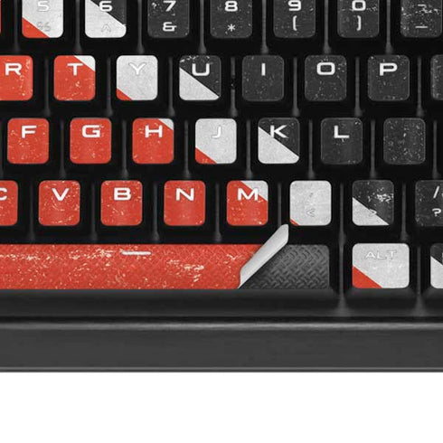 Trinidad and Tobagao Flag Distressed K95 RGB PLATINUM Mechanical Gaming Keyboard Skin