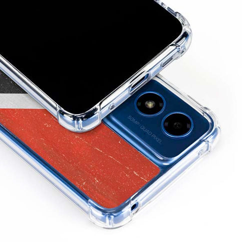 Trinidad and Tobagao Flag Distressed Moto G 5G (2024) Clear Case