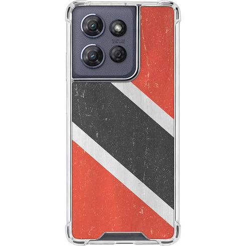 Trinidad and Tobagao Flag Distressed Moto G Play 5G (2025) Clear Case
