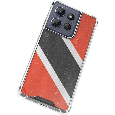 Trinidad and Tobagao Flag Distressed Moto G Play 5G (2025) Clear Case