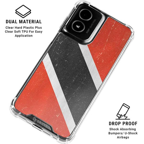 Trinidad and Tobagao Flag Distressed Moto G Power 5G (2024) Clear Case
