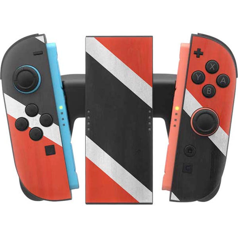 Trinidad and Tobagao Flag Distressed Nintendo Switch 2 (2025) Joy-Con Controller Skin