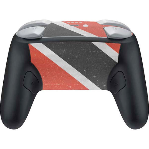 Trinidad and Tobagao Flag Distressed Nintendo Switch 2 (2025) Pro Controller Skin