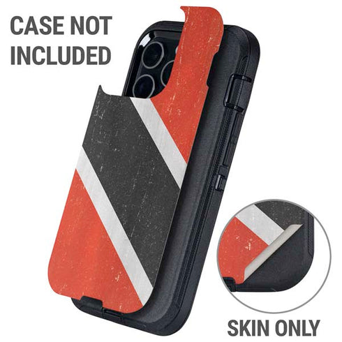 Trinidad and Tobagao Flag Distressed Otterbox Defender iPhone Skin