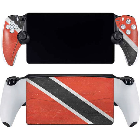 Trinidad and Tobagao Flag Distressed PlayStation Portal Remote Player Skin