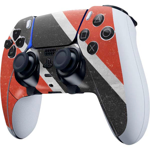 Trinidad and Tobagao Flag Distressed PS5 DualSense Edge Pro Controller Skin